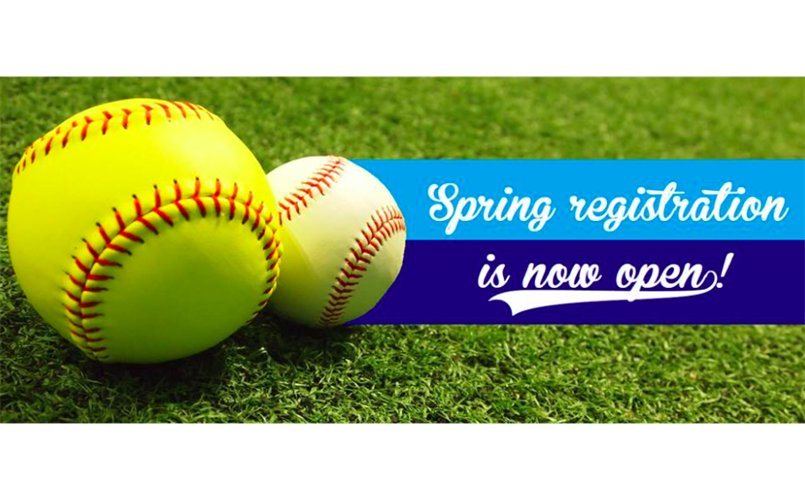 Spring Rec Baseball & Softball Registration is NOW OPEN!